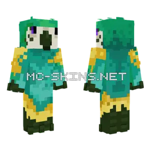 Parrotx2 Stylized Minecraft skin
