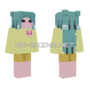 Pastel Cat Girl Minecraft skin