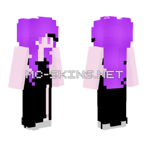 Pastel Girl New Years Minecraft skin