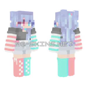 Pastel Girl Outfit Minecraft skin