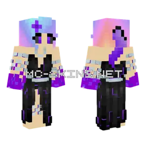 Pastel Goddess Corrupted Minecraft skin