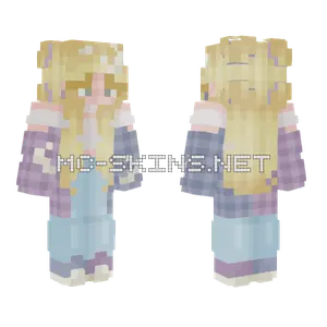 Pastel Goth Girl Minecraft skin