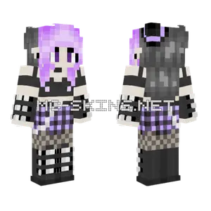 Pastel Goth Witch Minecraft skin