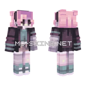 Pastel Hair Girl Minecraft skin