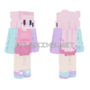 Pastel Kawaii Girl Minecraft skin