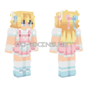 Pastel Kawaii Girl Minecraft skin