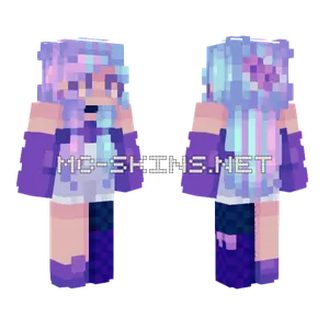 Pastel Magical Girl Minecraft skin