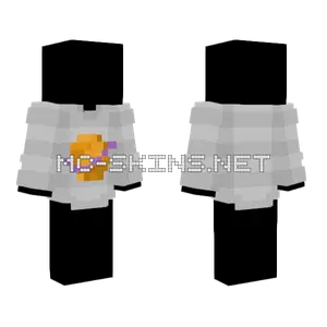 Pastel Planet Sweater Gray Orange Minecraft skin