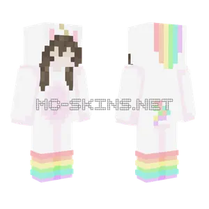 Pastel Rainbow Unicorn Girl