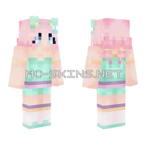 Pastel Serenity Girl Minecraft skin
