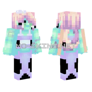 Pastel Siren Minecraft skin