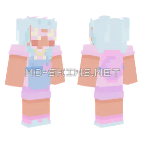 Pastel Snail Girl Minecraft skin