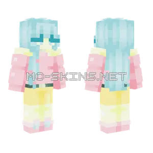 Pastel Winter Girl Minecraft skin