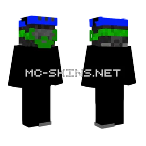 Pawiannn Blue Hat Minecraft skin