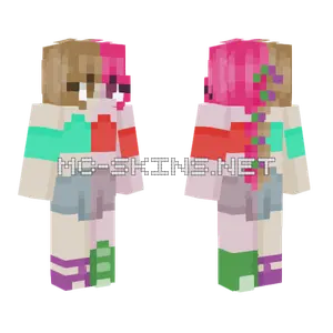 Peanut Butter Jelly Swirl Girl Minecraft skin
