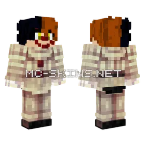 Pennywise Clown Skin Minecraft skin