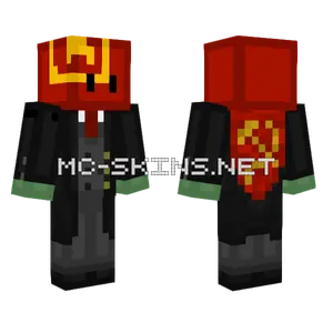 Pepe The Frog Communist Minecraft skin