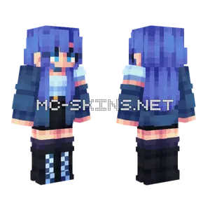 Periwinkle Frost Girl Minecraft skin