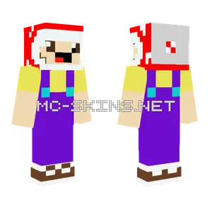 Petey Piranha Overalls Minecraft skin