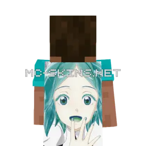Phosphophyllite cape, outside and lining
