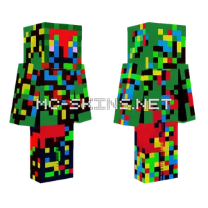 Pibby Glitched Watermelon Girl Minecraft skin