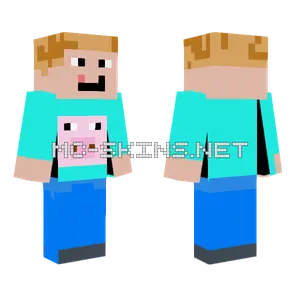 Pig Shirt Blondy Minecraft skin
