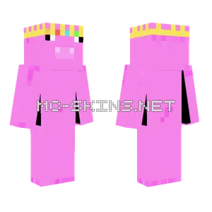 Pig With Crown Minecraft skin