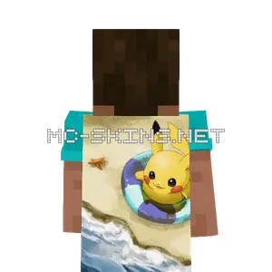 Pikachu Beach cape, outside and lining