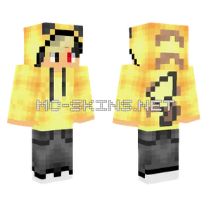 Pikachu Gamer With Highlights Minecraft skin