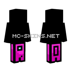 Pink Among Us Character Minecraft skin
