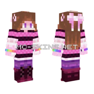 Pink And Black Minecraft skin