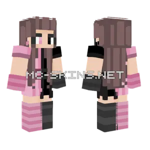 Pink And Black Ce Minecraft skin