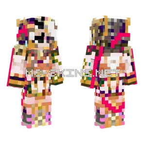 Pink and Black Jester Outfit