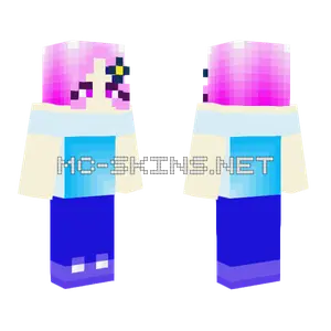Pink and Blue Outfit Minecraft skin
