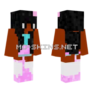 Pink And Blue Outfit Minecraft skin