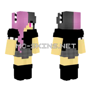 Pink and Grey Punk Girl