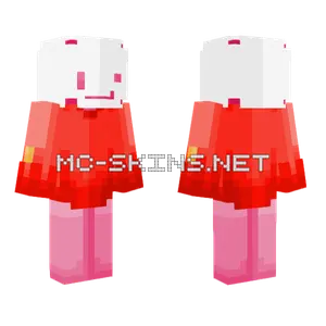 Pink And Red Creature Minecraft skin