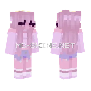 Pink Angel Girl Minecraft skin