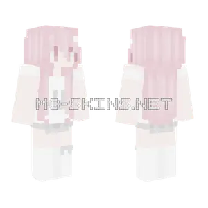 Pink Anime Girl Minecraft skin