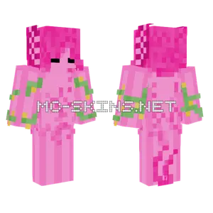 Pink Axol Minecraft skin