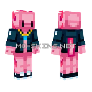 Pink Axolotl Minecraft skin