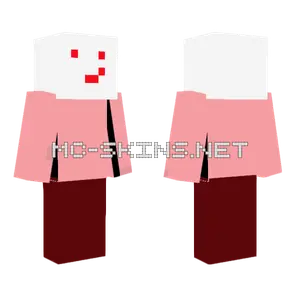Pink Blocky Character