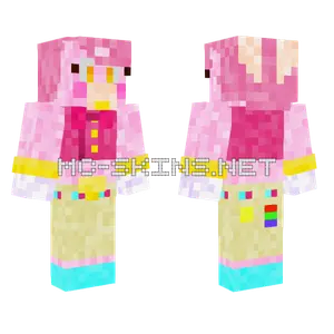 Pink Bow Girl Minecraft skin
