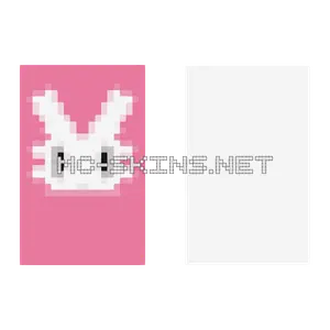 Pink Bunny Face cape, outside and lining