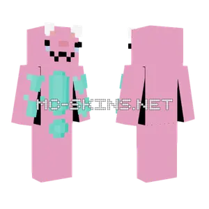 Pink Bunny Outfit Minecraft skin