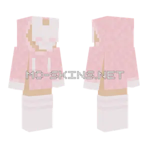 Pink Bunny Outfit Minecraft skin