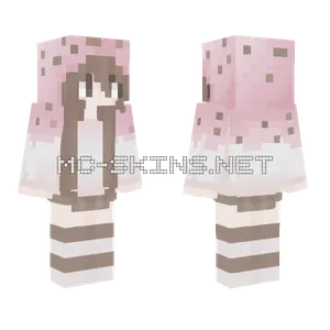 Pink Cake Girl Minecraft skin