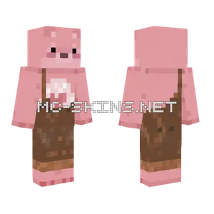 Pink Care Bear Trousers Minecraft skin