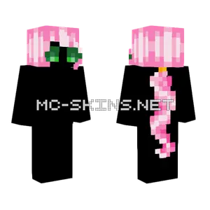 Pink Cat Girl Minecraft skin