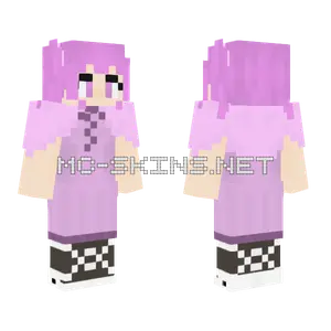 Pink Cat Girl Minecraft skin